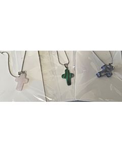 Stone Cross Necklace