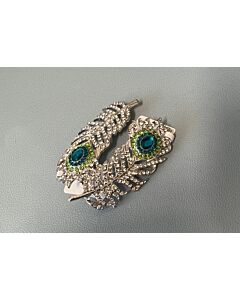 Feather Brooch (silver color)