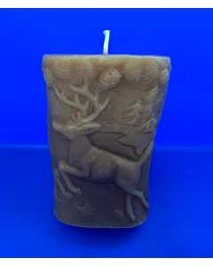 Double sided Deer/Bear Pillar Candle