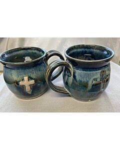 Olsen Handmade Ceramic Mug w/Cross Design