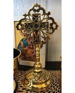 Lacquered Brass Cross