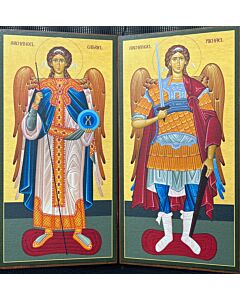 Pair of Archangels, Wood Mounted Canvas Prints