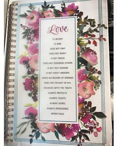 Love is-Lined Wirebound Notebook