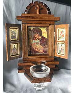 Shrine with Icon of the Theotokos and doors