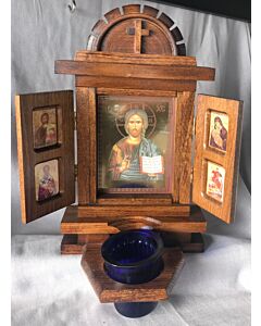 Shrine with Icon of Christ and doors