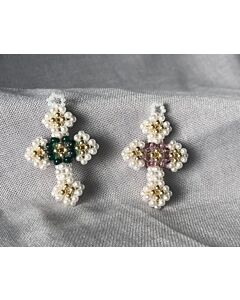 Beaded Crosses - Small Fancy Hanging