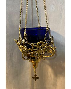 Metal Lace Hanging Vigil Lamp