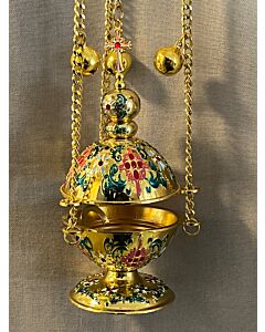 Multicolored Enameled Censer