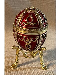 1895 Rosebud Royal Imperial Easter Egg with Clock Surprise