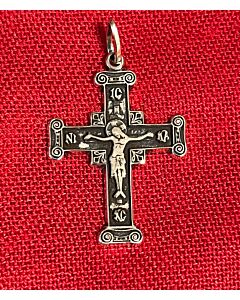 Silver Cross with Christ Crucified