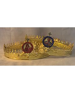 Gold-Plated Wedding Crown with Small icon