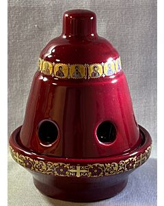 Ceramic Candle/Oil Vigil Lamp "Bell Shaped"