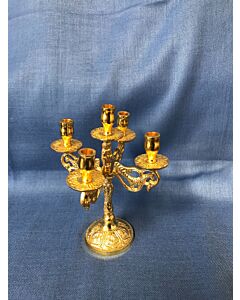 Metal Candle 5-Candle Stand 15cm