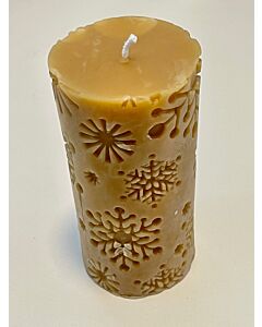 Snowflake Pillar Candle