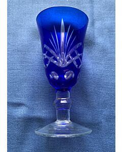 Blue Glass Romanian Wedding Cup