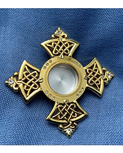 Reliquary - Cross shape with Celtic-knot design