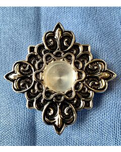 Reliquary - black and silver vine design