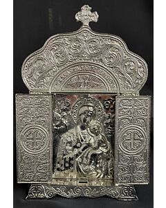 Large silver Icon with doors