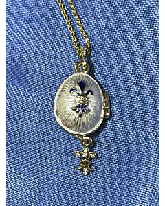 Fleur de Lis Egg Pendant