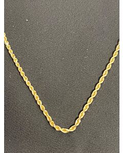 14k gold 18" rope chain (2mm)