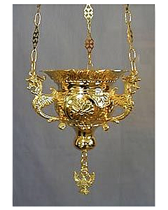 Gold Plated Vigil Lamp size #1