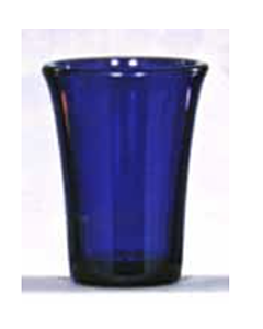24 hour Votive Glass with Flared Top