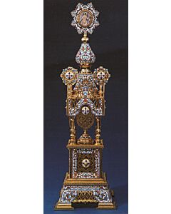 Gold-plated tabernacle with enamel - SPECIAL ORDER!