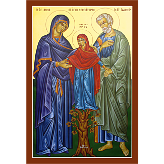 Sts. Joachim and Anna with the Theotokos