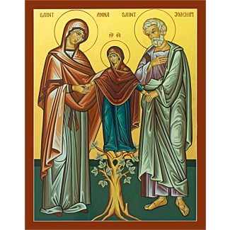 Sts. Joachim and Anna with the Theotokos