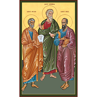 Apostles Andrew, Peter and Paul