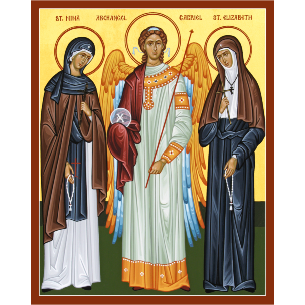 Archangel Gabriel, St. Elizabeth and St. Nina