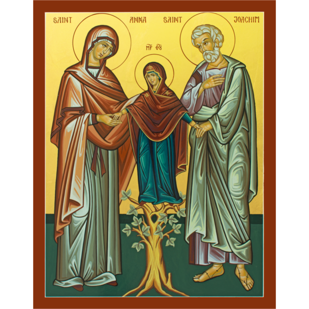 Sts. Joachim and Anna with the Theotokos